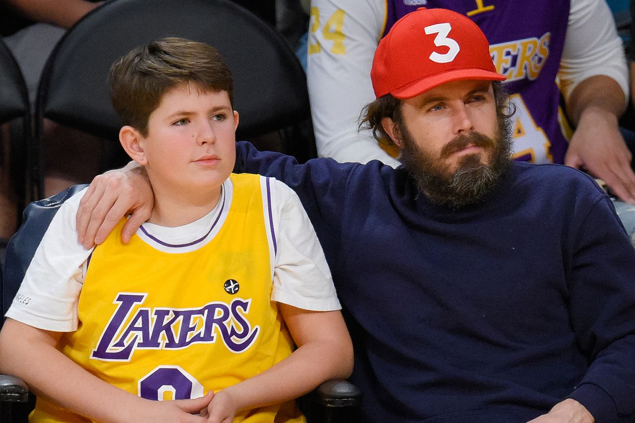 Indiana and Casey Affleck, Miami Heat vs. the Los Angeles Lakers on January 6, 2017 in Los AngelesCredit: Noel Vasquez/Getty