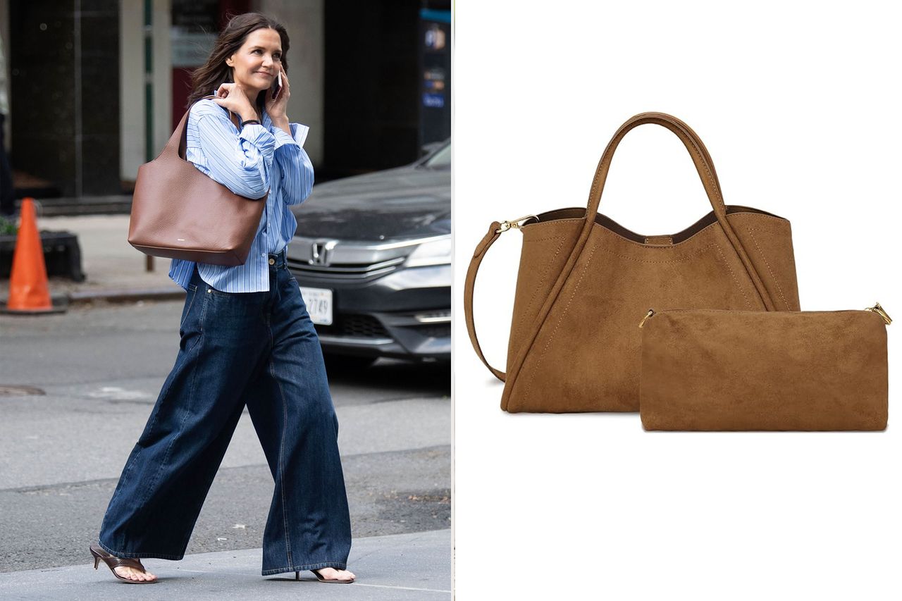 Celeb Outfits of the Week, Katie Holmes Credit: Michael Simon/WireImage; Amazon