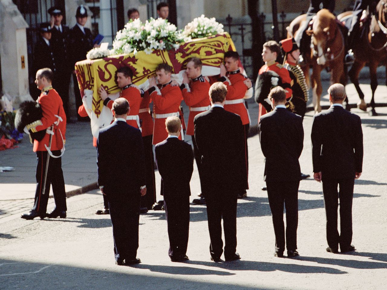 The funeral of Diana, Princess of Wales at Westminster Abbey in London on September 6, 1997. The funeral of Diana, Princess of Wales at Westminster Abbey in London on Sept. 6, 1997.Credit: Colin Davey/Getty