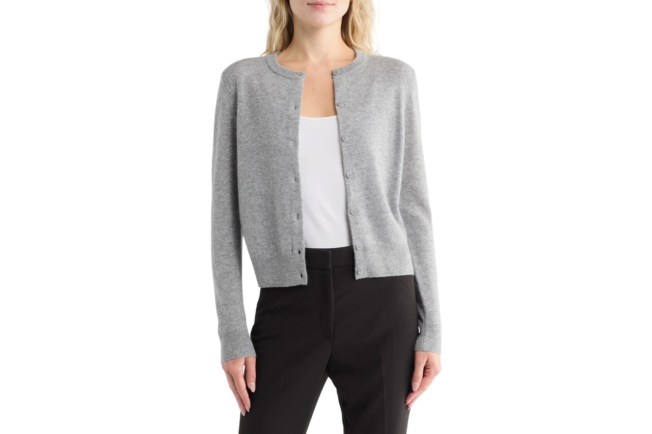 Crewneck Cashmere Cardigan Nordstrom Credit: Nordstrom Rack