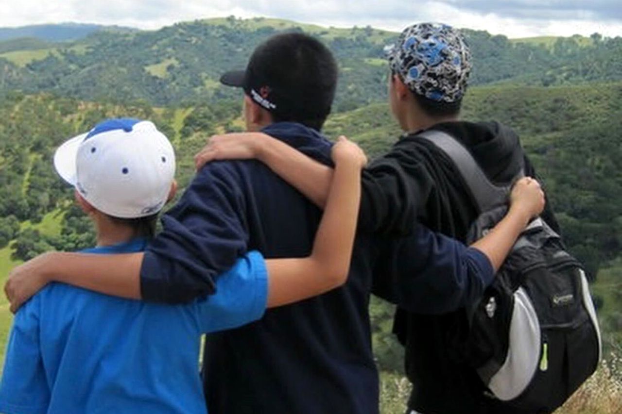 Bryce Querubin and his brothers.Credit: Bryce Querubin
