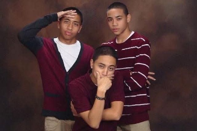 Bryce Querubin and his brothers.Credit: Bryce Querubin