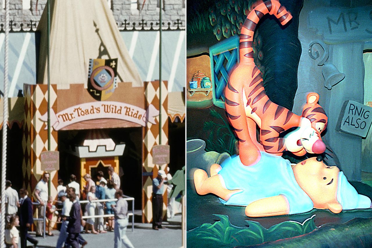 Mr Toad’s Wild Ride; The Many Adventures of Winnie the Pooh ride.Credit: Archive Photos/Getty; Phelan M. Ebenhack/Orlando Sentinel/Tribune News Service via Getty