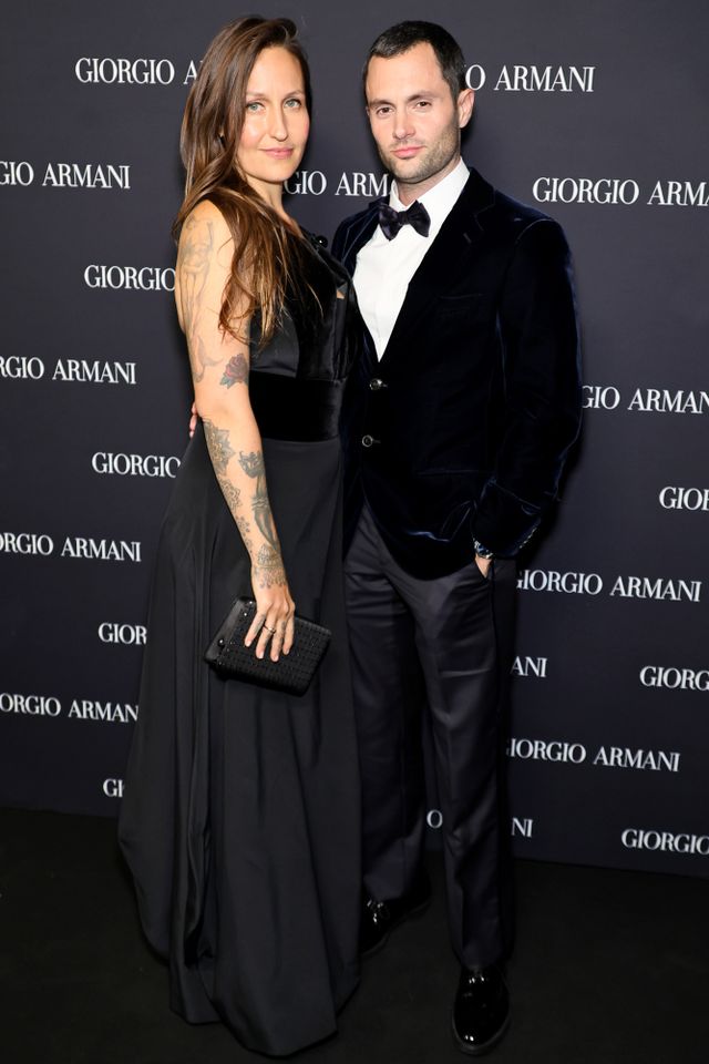 Domino Kirke (left) and Penn Badgley in 2024Credit: Theo Wargo/Getty