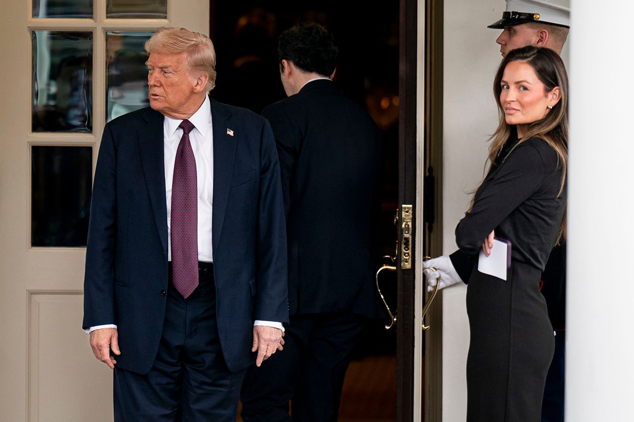 Donald Trump and Margo MartinCredit: Al Drago/Bloomberg via Getty