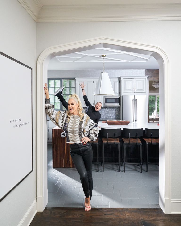 Jenny McCarthy and Donnie Wahlberg photographed at home on September 13, 2019 in St. Charles, Illinois Jenny McCarthy and Donnie Wahlberg in their Illinois home in 2019Credit: Paul Costello