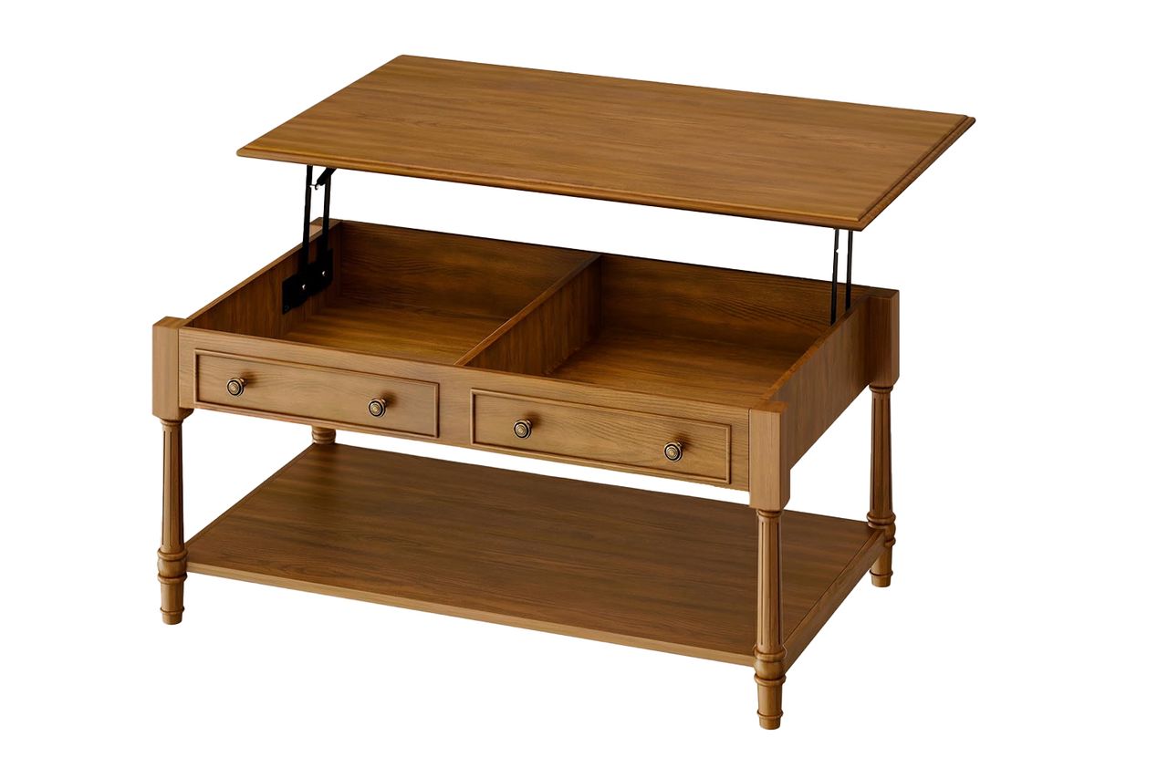 joinice Lift Top Coffee Table with Storage for Living Room Credit: Amazon