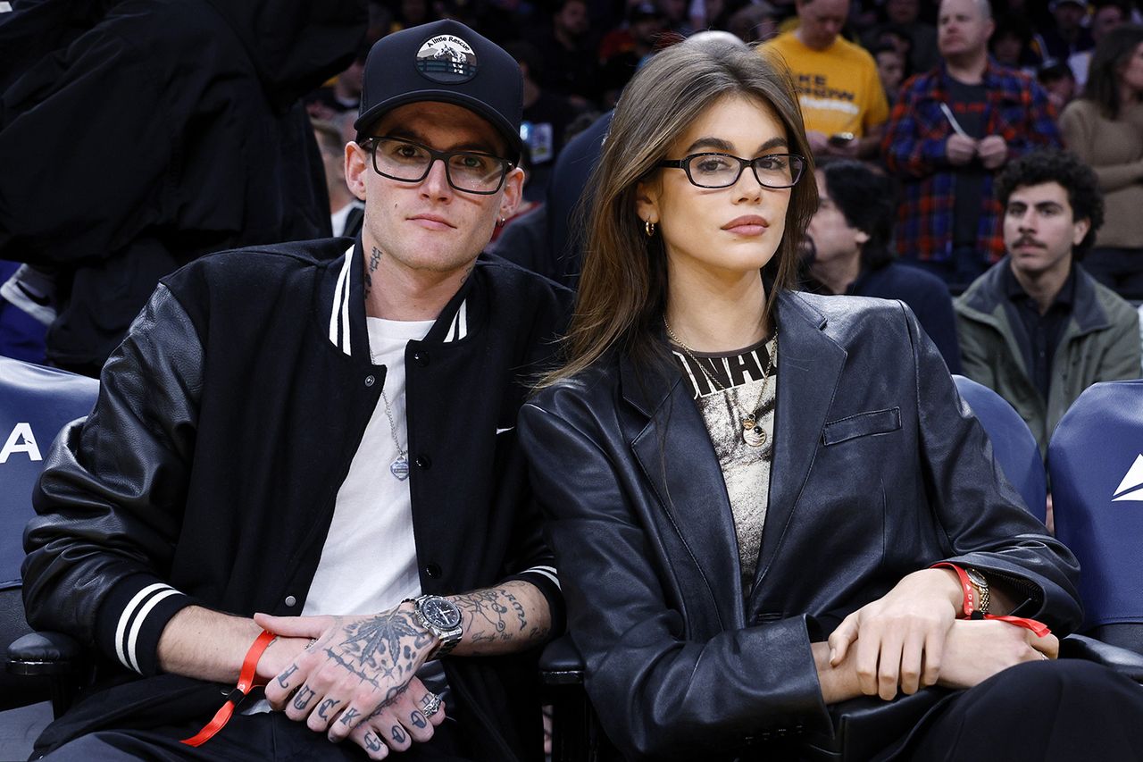 Presley Gerber (left) and Kaia Gerber in 2024.Credit: Kevork Djansezian/Getty
