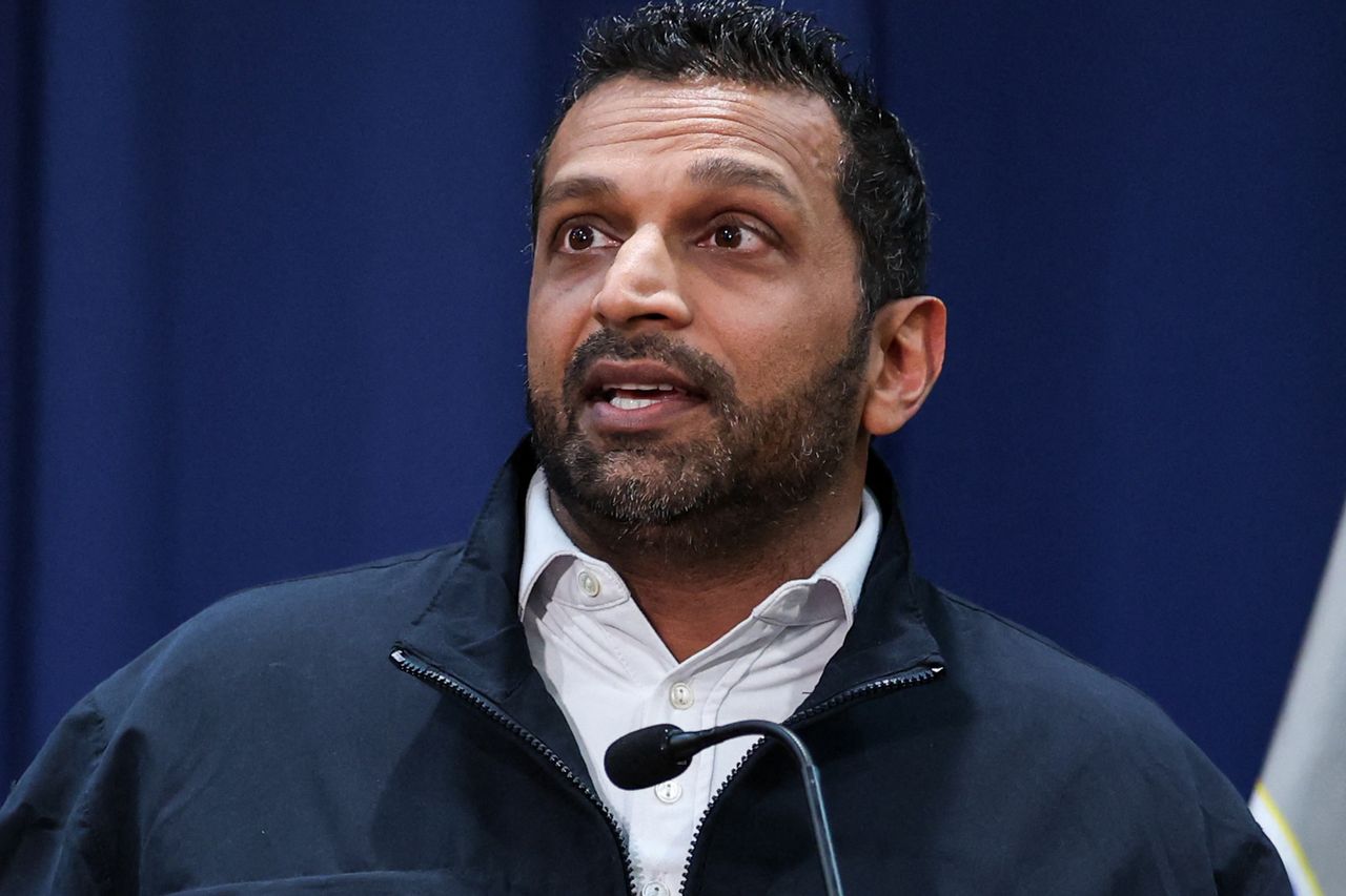 FBI Director Kash Patel leads news conference to announce arrests tied to illegal sports betting and poker game schemes, in New York City on October 23, 2025Credit: ANGELA WEISS/AFP via Getty