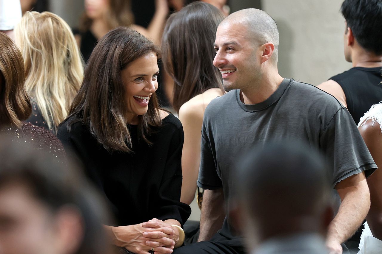 Katie Holmes and Jason Bard Yarmosky.Credit: Dominik Bindl/Getty