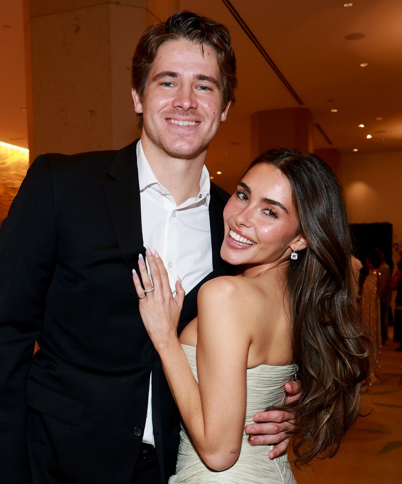 Madison Beer posing with an unidentified companion Justin Herbert and Madison Beer in January 2026Credit: Kevin Mazur/Getty