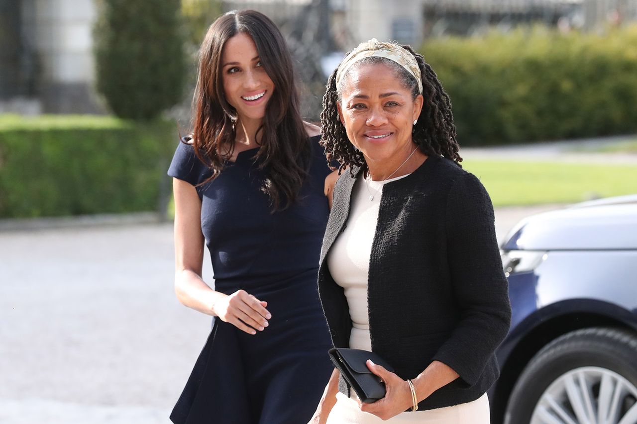 Meghan Markle and her mother, Doria Ragland arrive at Cliveden House Hotel on May 18, 2018Credit: Steve Parsons - Pool / Getty