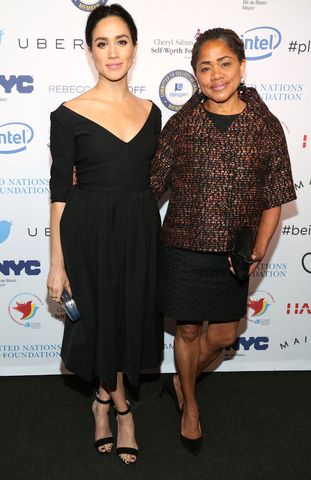 Meghan Markle and Doria Ragland attend UN Women’s 20th Anniversary of the Fourth World Conference of Women in March 2015 in New York CityCredit: Sylvain Gaboury/Patrick McMullan via Getty