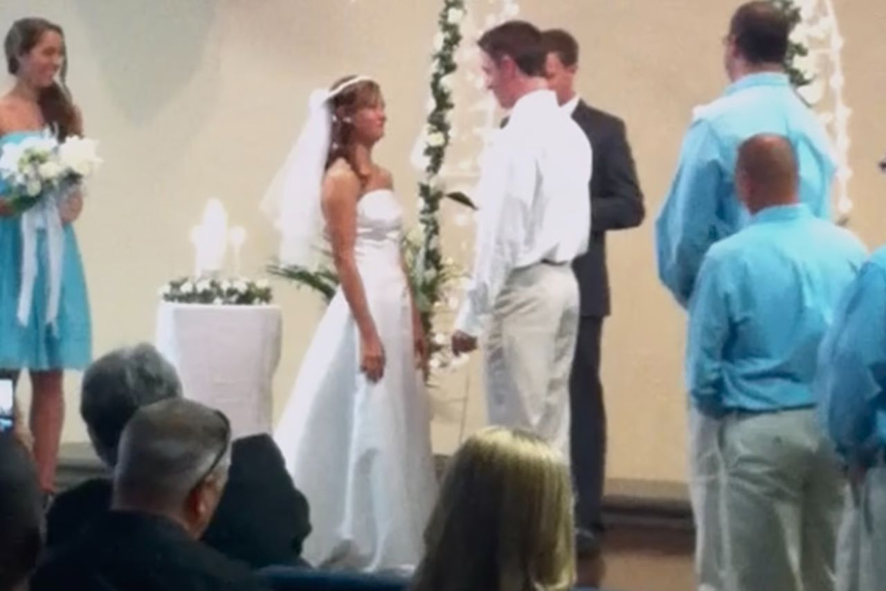 Mica and Jeremy on their wedding day in 2012Credit: Netflix