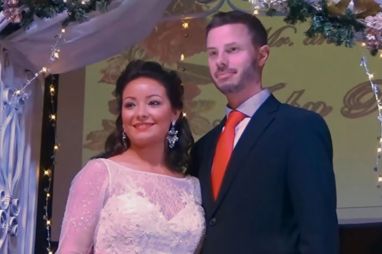 Mica Miller and John-Paul Miller on their wedding day in 2017Credit: Netflix