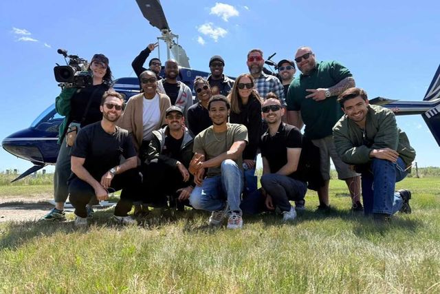 Michael Consuelos (far right) with the behind-the-scenes team on ‘Real Housewives of Potomac’Credit: Michael Consuelos/Instagram