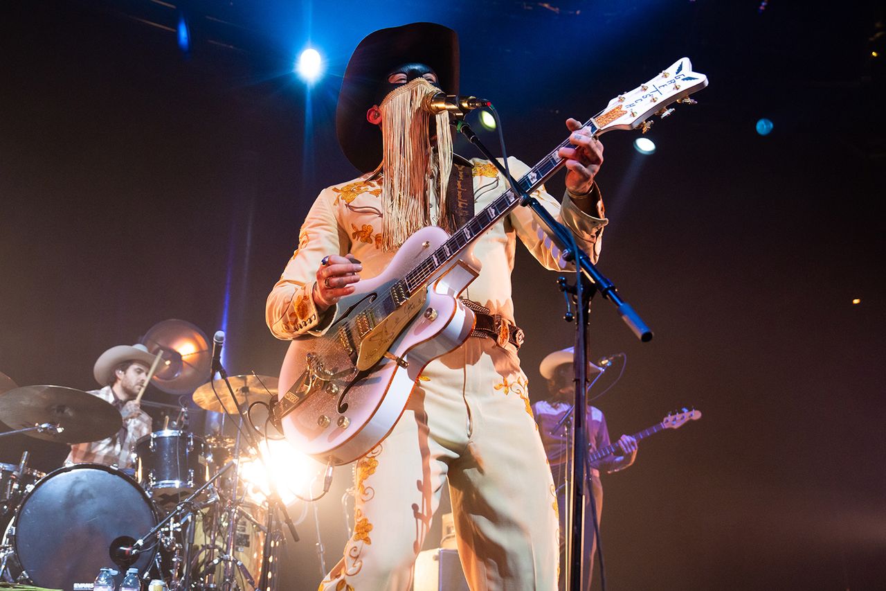 Orville Peck performs onstage during a concert at The Roundhouse on June 29, 2026 in London, England. Orville Peck in London in June 2026Credit: James Klug/Getty