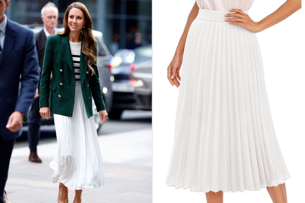 Kate Middelton and a skirt Credit: Max Mumby/Indigo/Getty; Amazon