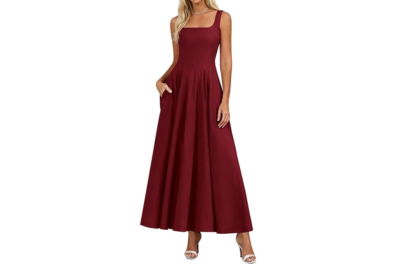 PrettyGarden Cocktail Dress Burgundy Credit: Amazon