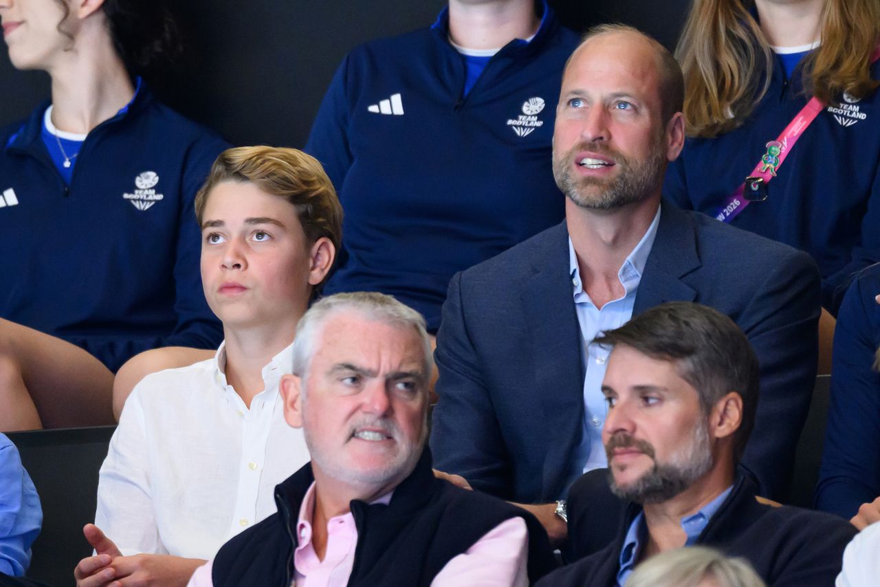 Prince George of Wales and Prince William, Prince of Wales during the 2026 Commonwealth Games in Glasgow, Scotland.Credit: Karwai Tang/WireImage