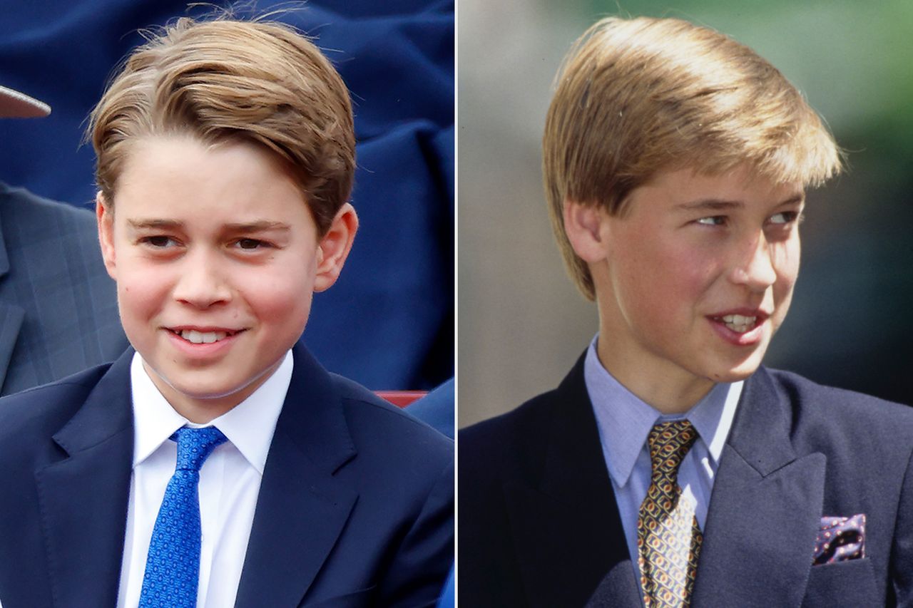 Prince George of Wales in 2025; Prince William in August 1995.Credit: Max Mumby/Indigo/Getty; Tim Graham Photo Library via Getty