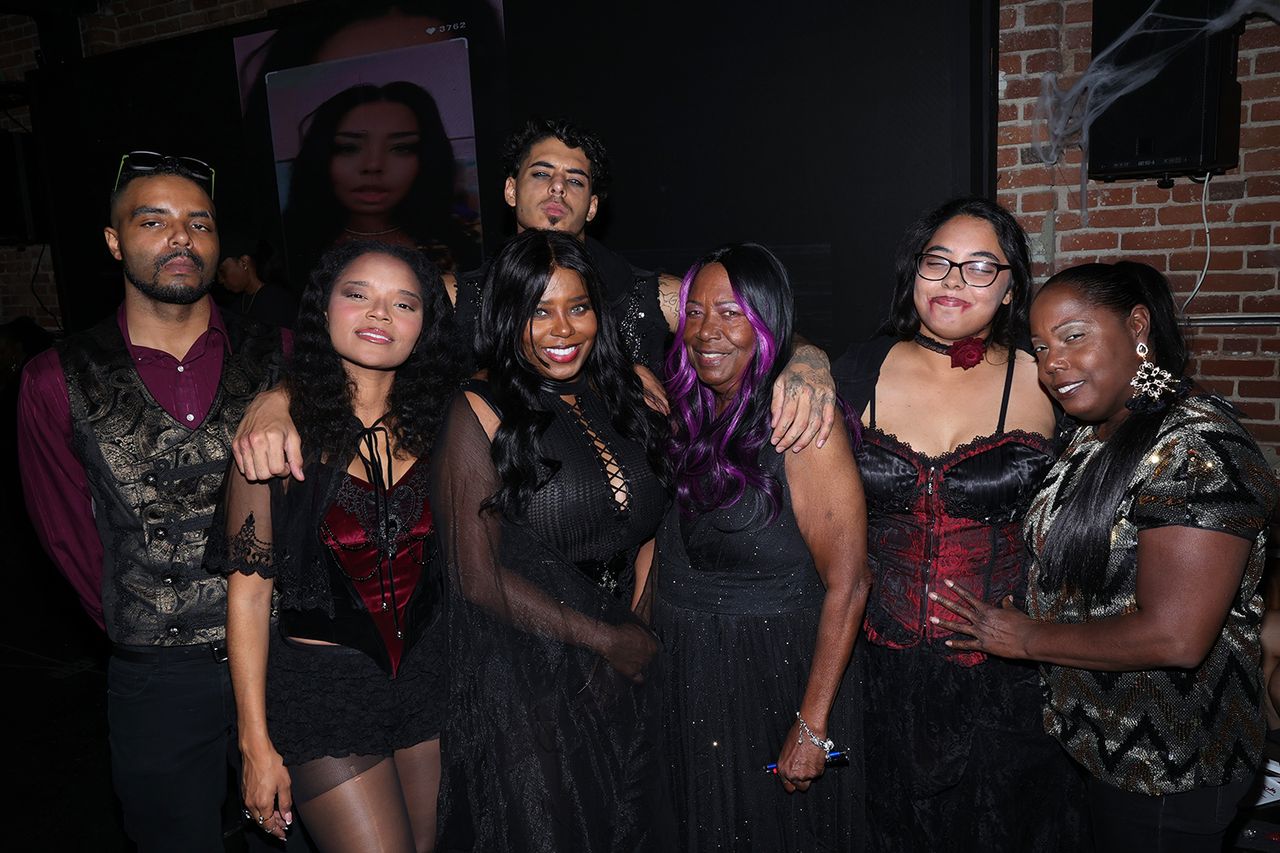 Donnie Jackson, Cassie Jackson, Kaleb Federline, and Kori Jackson- Federline, Shar Jackson, and her mother Clarice and Sister AishaCredit: Arnold Turner