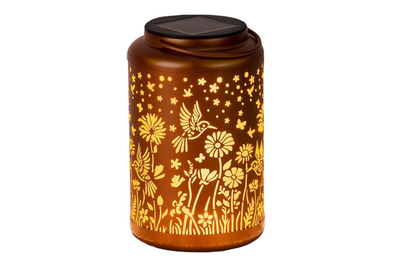 Solar Lanterns Outdoor Waterproof Hummingbird Credit: Amazon