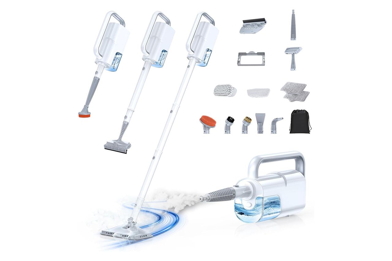 Steam Cleaner 10-in-1 Detachable Handheld Steam Mop for Multi-Surface Credit: Amazon