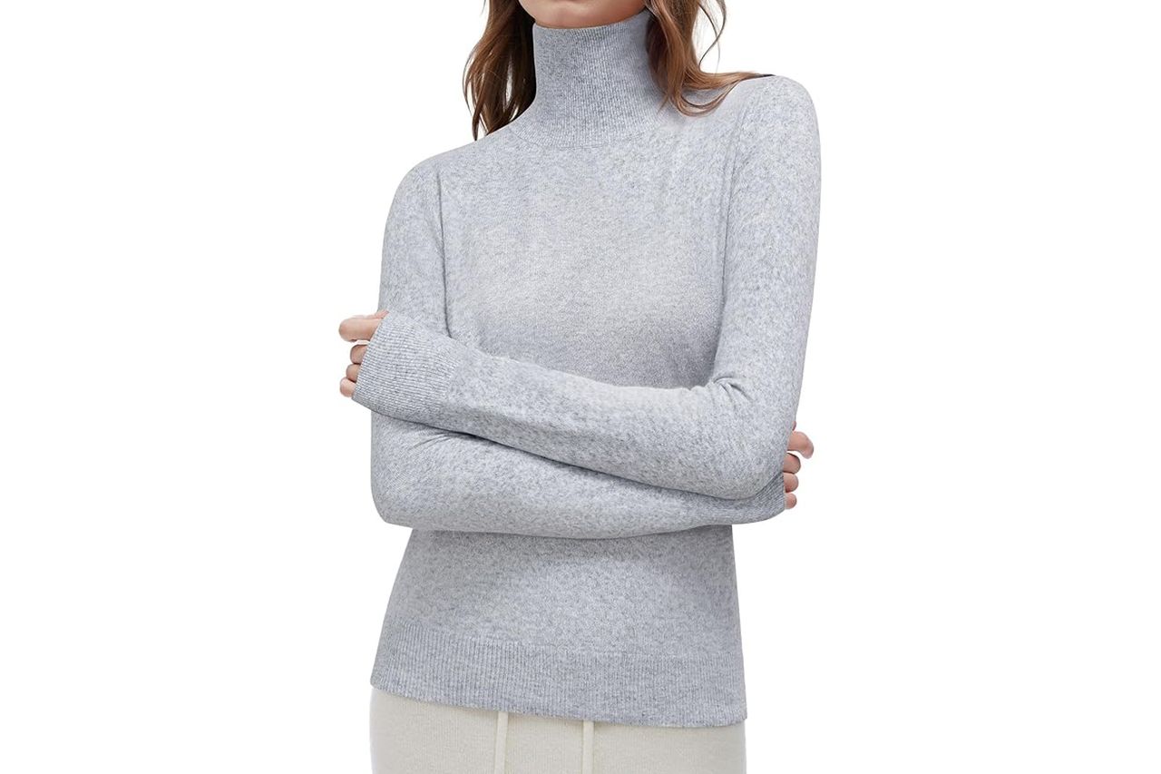 Suuksess Cashmere Blend Turtle Neck Sweater Credit: Amazon