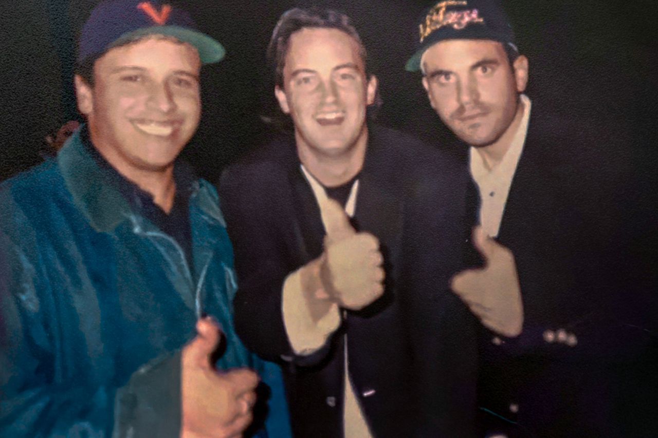 From left: Roger Castillo, Matthew Perry and David PressmanCredit: NETFLIX