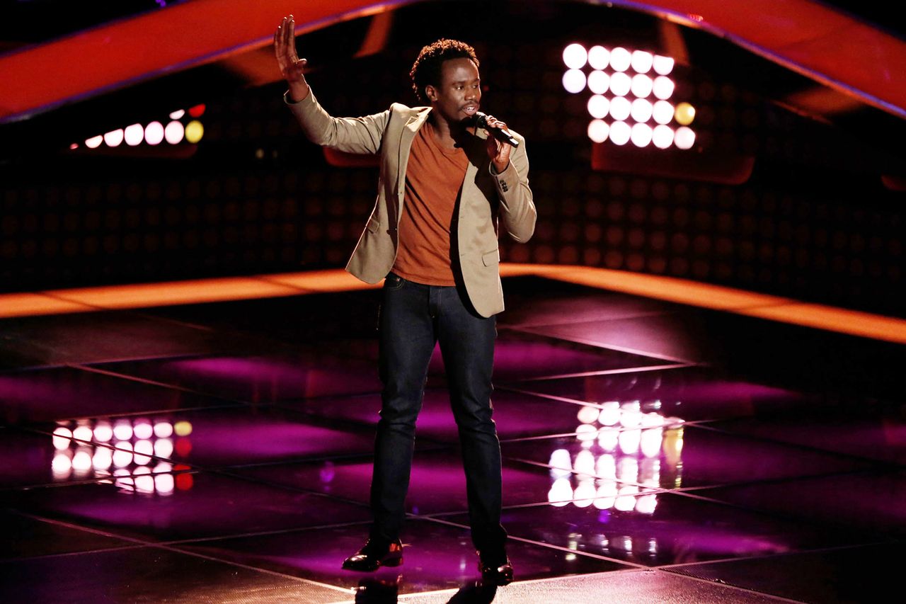 Anthony Riley on Season 8 of ‘The Voice’.Credit: Tyler Golden/NBCU Photo Bank/NBCUniversal via Getty
