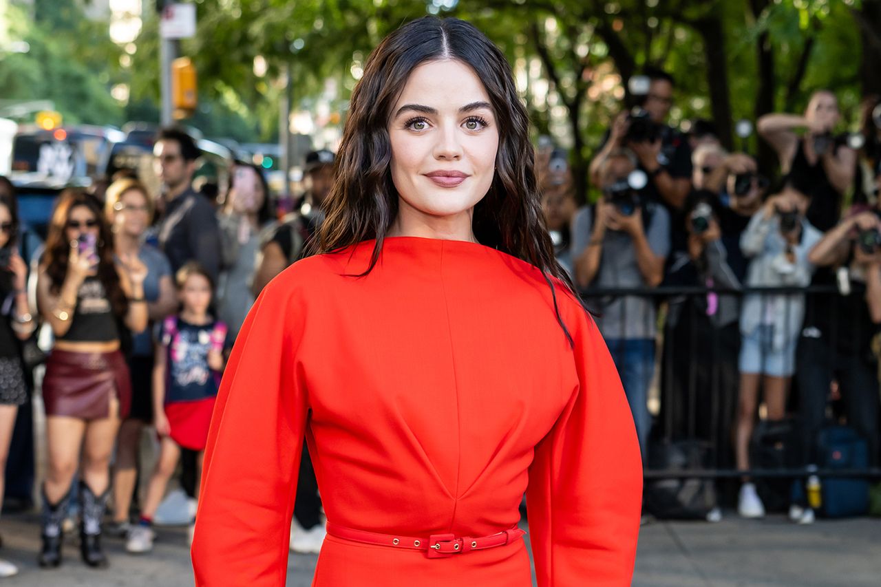Lucy Hale at the Carolina Herrera RTW Spring/Summer 2027 fashion show on Sept. 14, 2026Credit: Gilbert Carrasquillo/GC Images