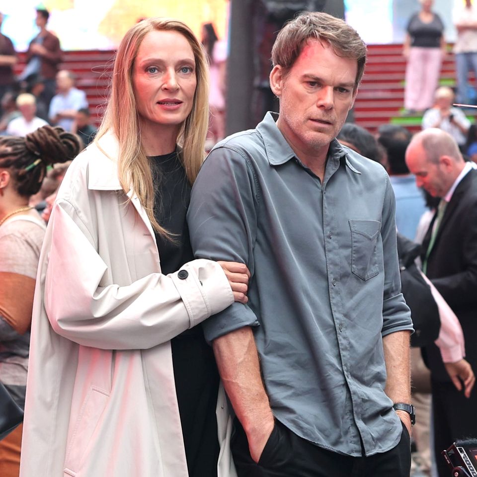 Uma Thurman and Michael C. HallCredit: Jose Perez/Bauer-Griffin/GC Images