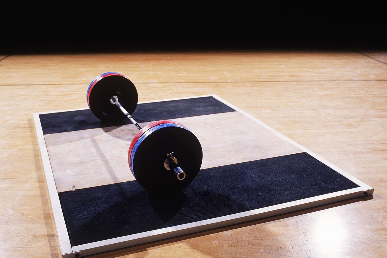Barbell on mat Weights (stock image)Credit: Mike Powell/Getty